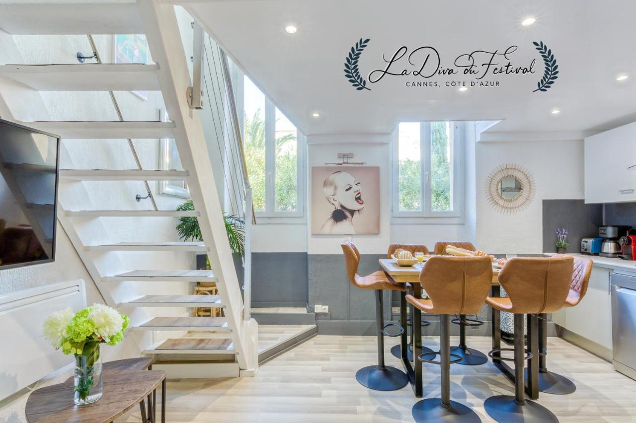 La Diva Du Festival - 10 Mn A Pied Palais & Plages - Cosy & Calme - Clim - Wifi كان المظهر الخارجي الصورة