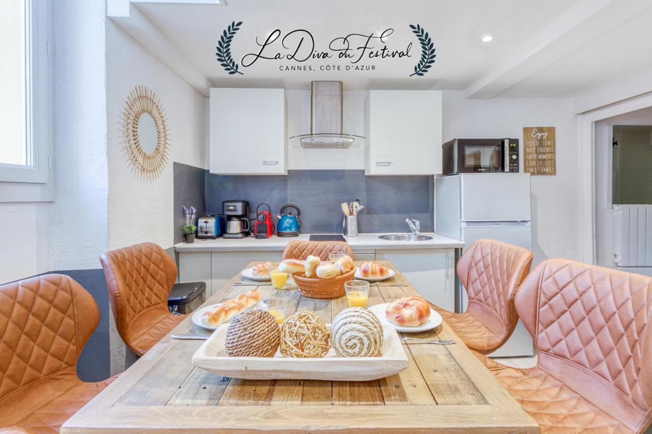 La Diva Du Festival - 10 Mn A Pied Palais & Plages - Cosy & Calme - Clim - Wifi كان المظهر الخارجي الصورة